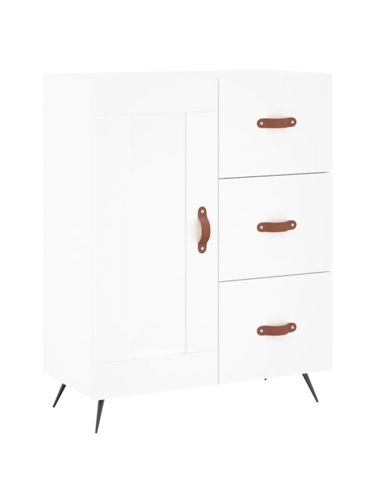 Augstais skapis, balts, 69,5x34x180 cm, inženierijas koks