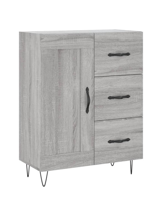 Augstais skapis, pelēks, 69,5x34x180 cm, inženierijas koks