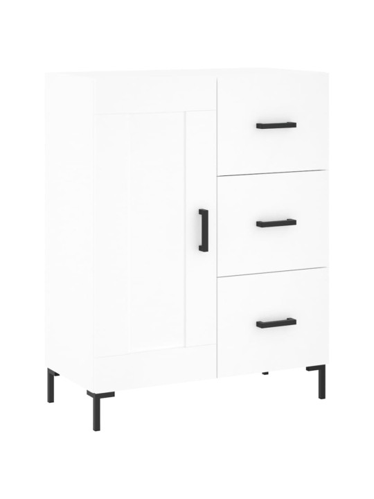 Augstais skapis, balts, 69,5x34x180 cm, inženierijas koks