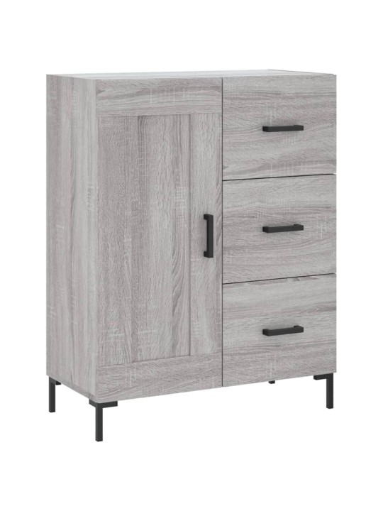 Augstais skapis, pelēks, 69,5x34x180 cm, inženierijas koks