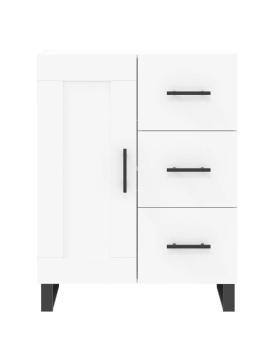 Augstais skapis, balts, 69,5x34x180 cm, inženierijas koks