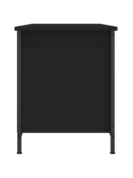 Tv skapītis, melns, 100x40x50 cm, inženierijas koks
