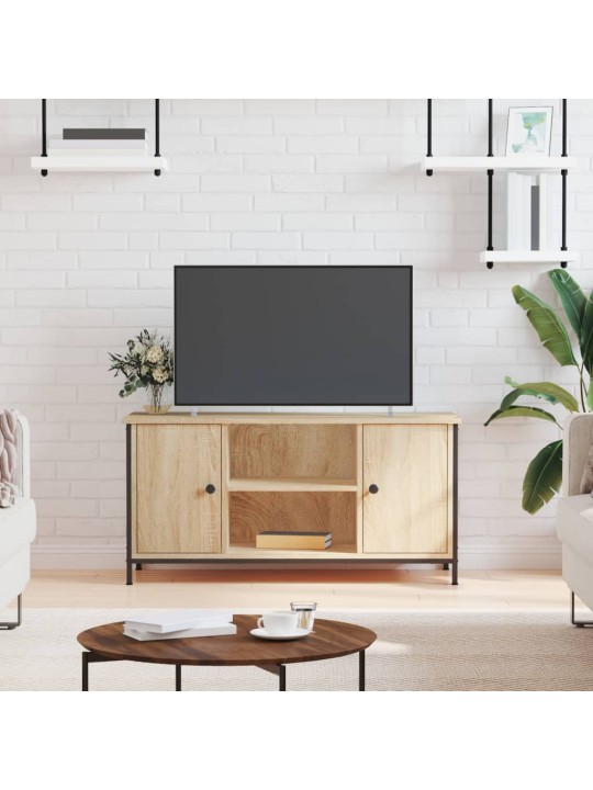Tv skapītis, ozolkoka krāsa, 100x40x50 cm, inženierijas koks