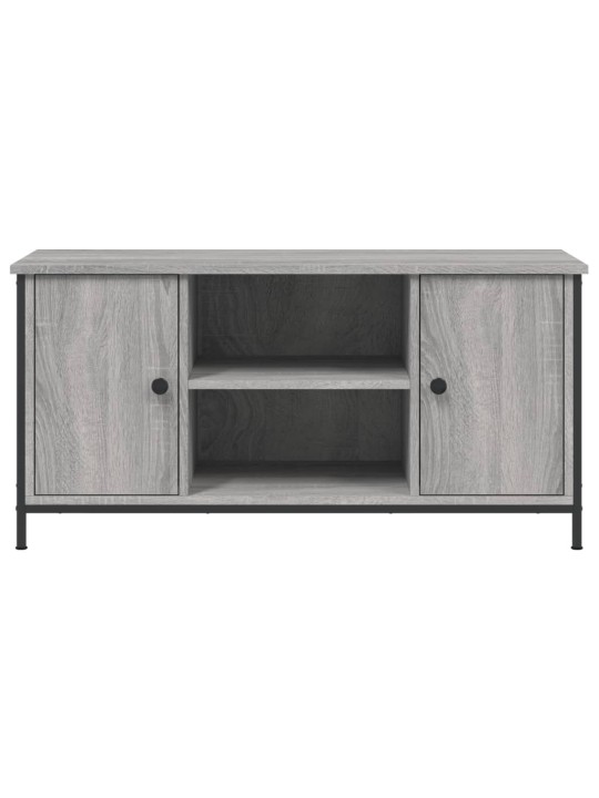 Tv skapītis, pelēka ozolkoka, 100x40x50 cm, inženierijas koks