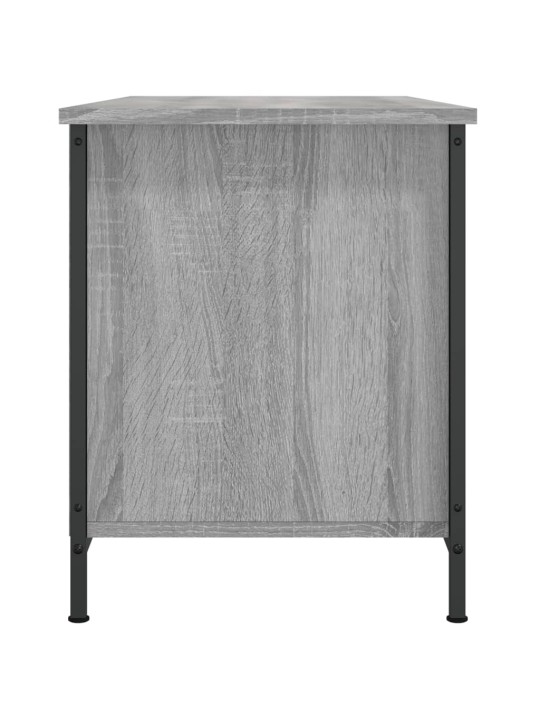 Tv skapītis, pelēka ozolkoka, 100x40x50 cm, inženierijas koks