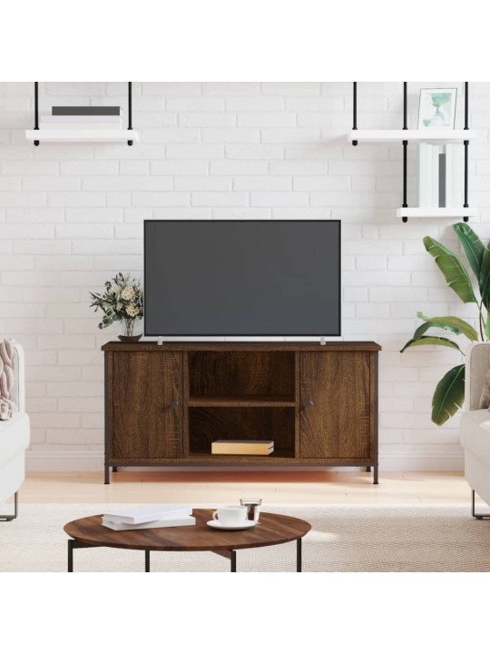 Tv skapītis, ozolkoka krāsa, 100x40x50 cm, inženierijas koks