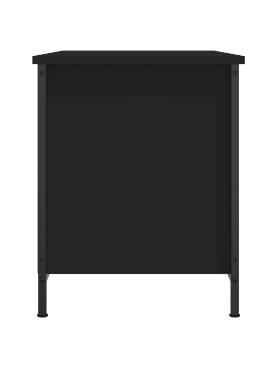 Tv skapītis, melns, 80x40x50 cm, inženierijas koks