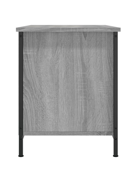 Tv skapītis, pelēka ozolkoka, 80x40x50 cm, inženierijas koks