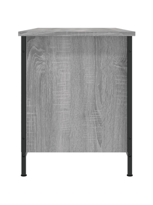Tv skapītis, pelēka ozolkoka, 100x40x50 cm, inženierijas koks