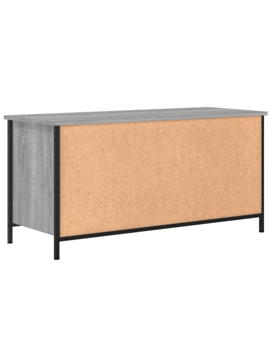 Tv skapītis, pelēka ozolkoka, 100x40x50 cm, inženierijas koks