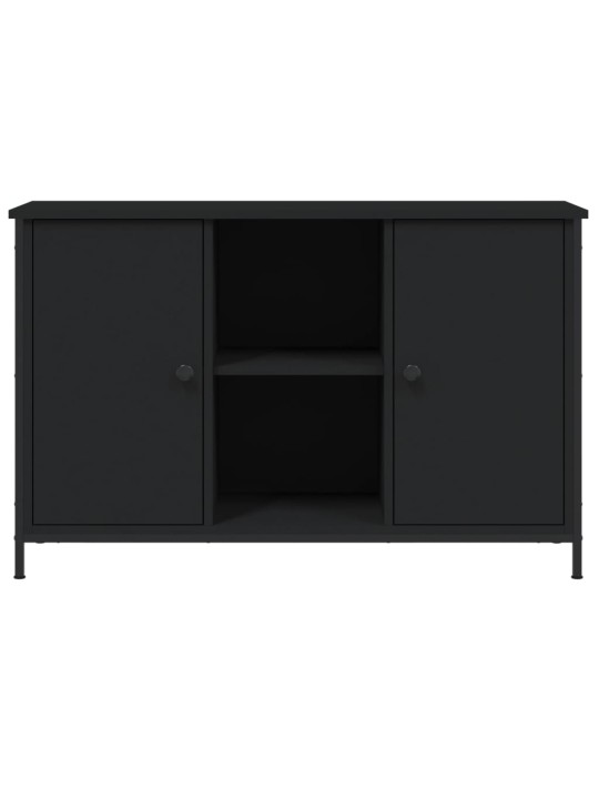 Tv skapītis, melns, 100x35x65 cm, inženierijas koks