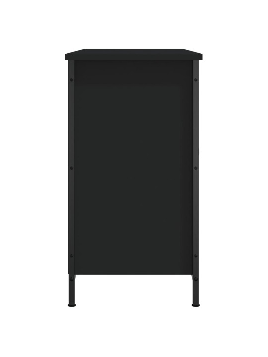 Tv skapītis, melns, 100x35x65 cm, inženierijas koks