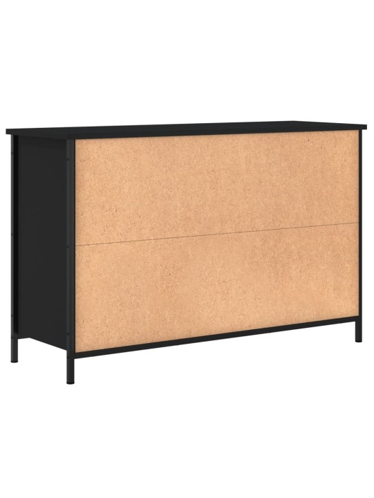 Tv skapītis, melns, 100x35x65 cm, inženierijas koks