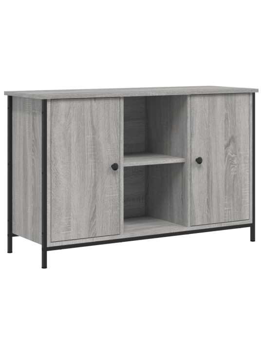 Tv skapītis, pelēka ozolkoka, 100x35x65 cm, inženierijas koks