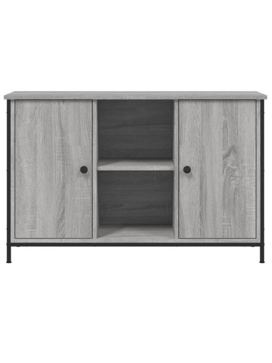 Tv skapītis, pelēka ozolkoka, 100x35x65 cm, inženierijas koks