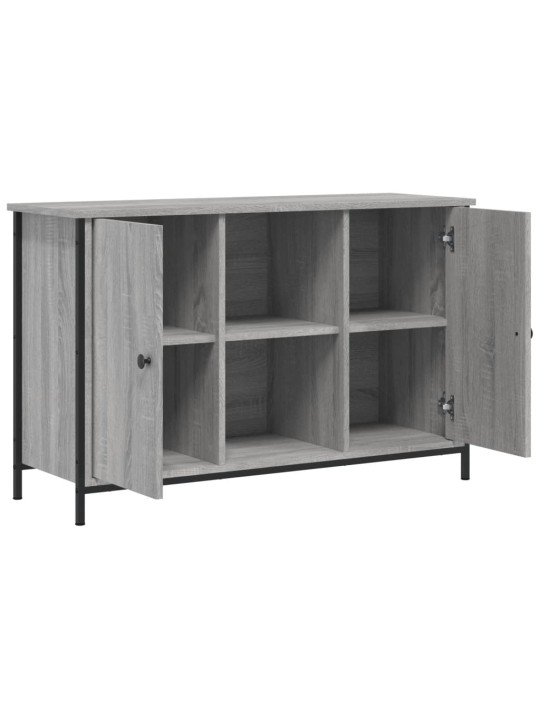 Tv skapītis, pelēka ozolkoka, 100x35x65 cm, inženierijas koks