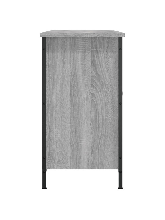 Tv skapītis, pelēka ozolkoka, 100x35x65 cm, inženierijas koks