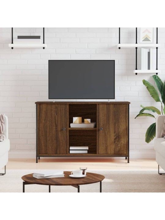 Tv skapītis, ozolkoka krāsa, 100x35x65 cm, inženierijas koks