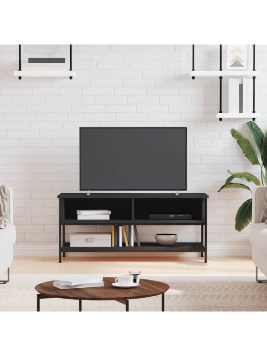 Tv plaukts, 100x35x45 cm, inženierijas koks, melns