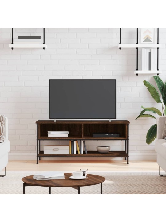 Tv plaukts, 100x35x45 cm, inženierijas koks, brūna ozolkoka