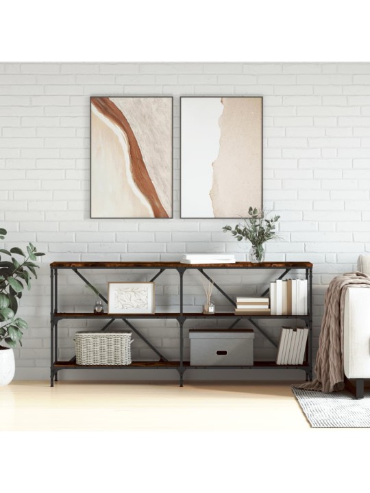 Konsoles galdiņš, ozola krāsa, 160x30x75 cm, inženierijas koks