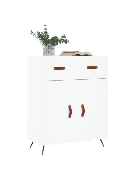 Kumode, balta, 69,5x34x90 cm, inženierijas koks