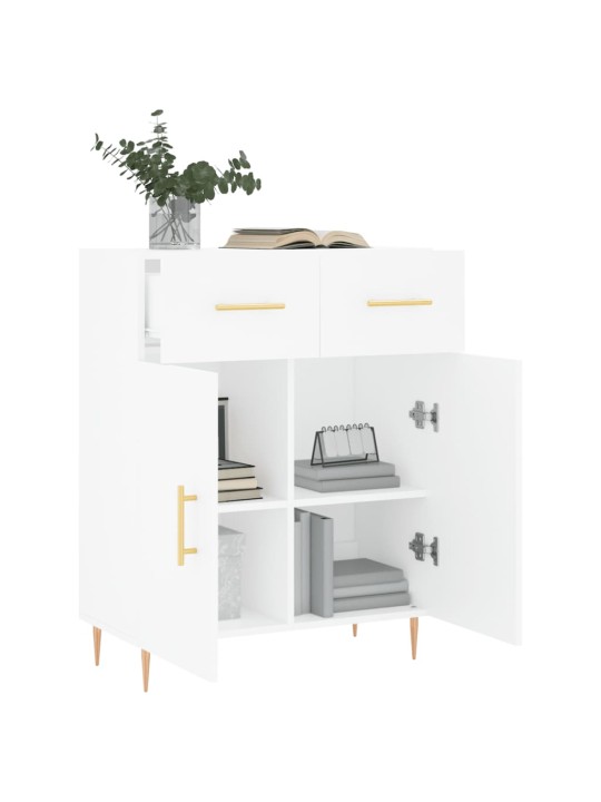 Kumode, balta, 69,5x34x90 cm, inženierijas koks