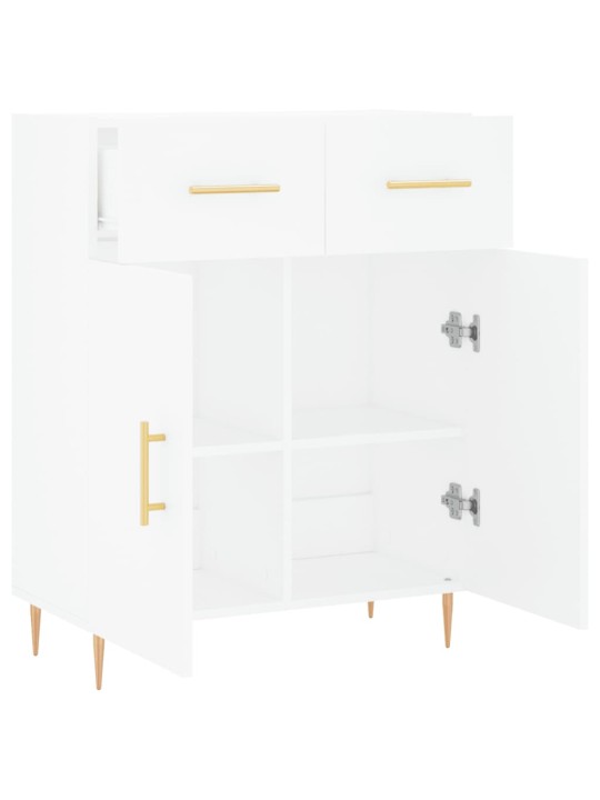 Kumode, balta, 69,5x34x90 cm, inženierijas koks