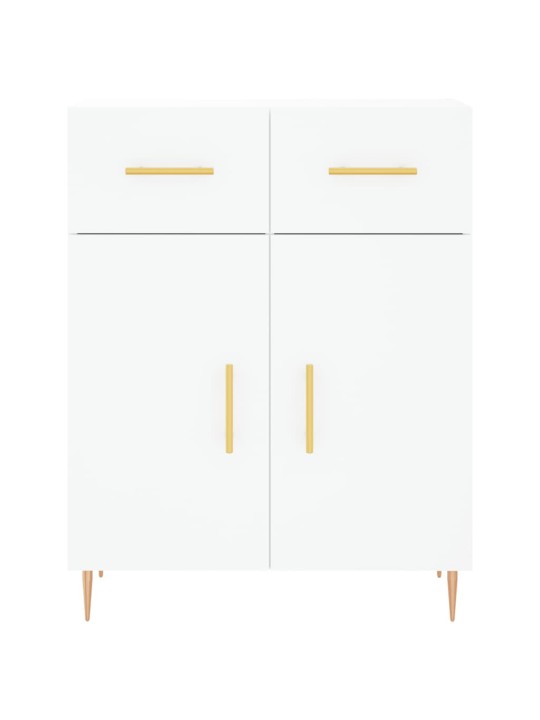 Kumode, balta, 69,5x34x90 cm, inženierijas koks