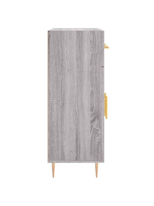 Kumode, pelēka ozolkoka, 69,5x34x90 cm, inženierijas koks