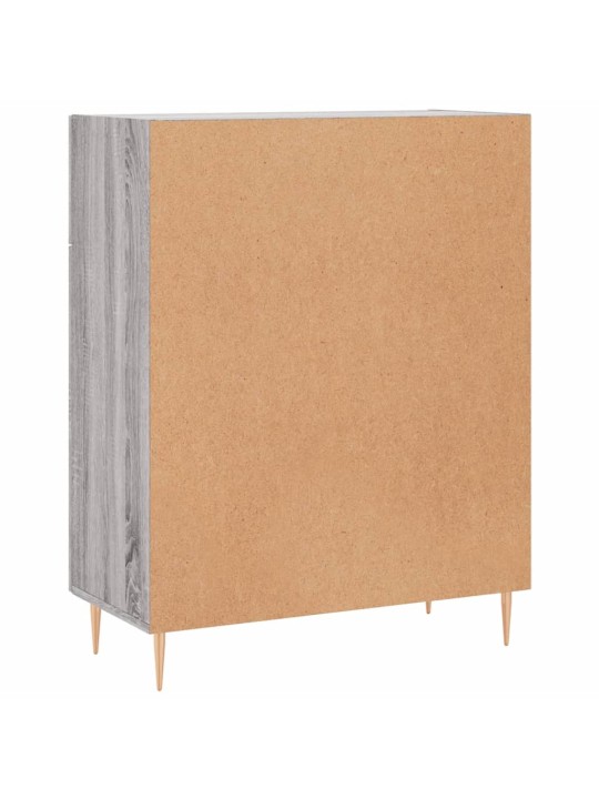 Kumode, pelēka ozolkoka, 69,5x34x90 cm, inženierijas koks