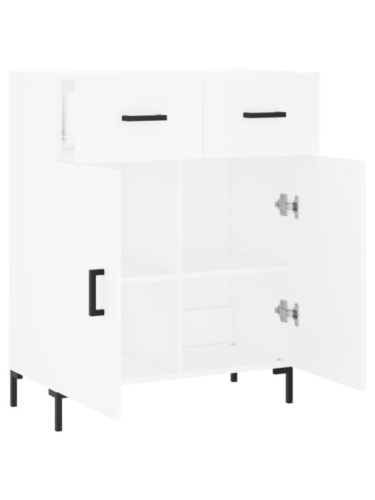 Kumode, balta, 69,5x34x90 cm, inženierijas koks