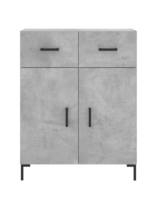 Kumode, betona pelēka, 69,5x34x90 cm, inženierijas koks