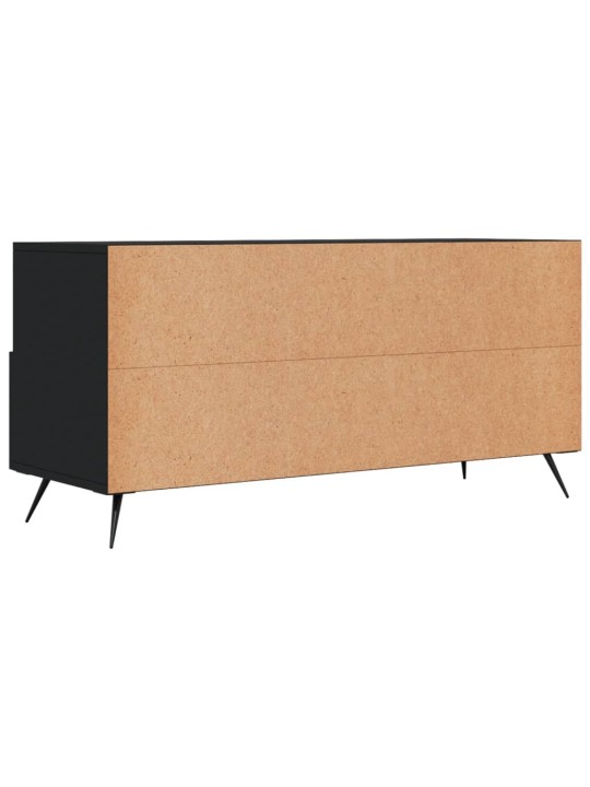 Tv skapītis, melns, 102x36x50 cm, inženierijas koks