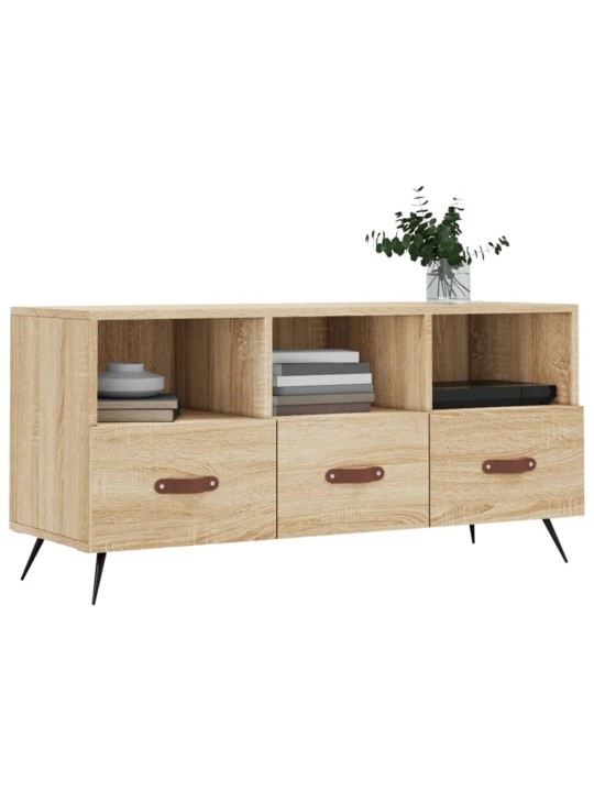 Tv skapītis, ozolkoka krāsa, 102x36x50 cm, inženierijas koks