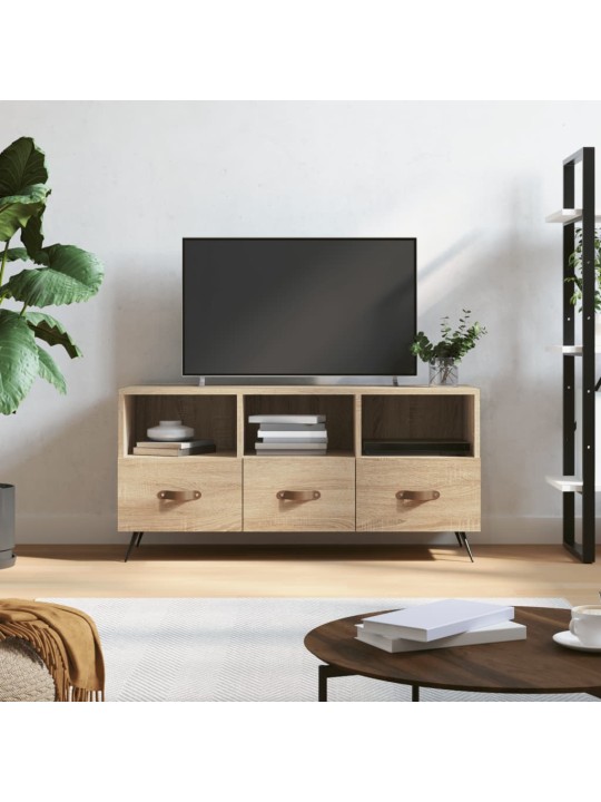 Tv skapītis, ozolkoka krāsa, 102x36x50 cm, inženierijas koks