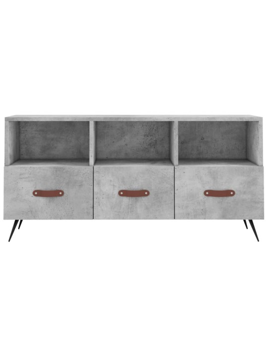 Tv skapītis, betona pelēks, 102x36x50 cm, inženierijas koks