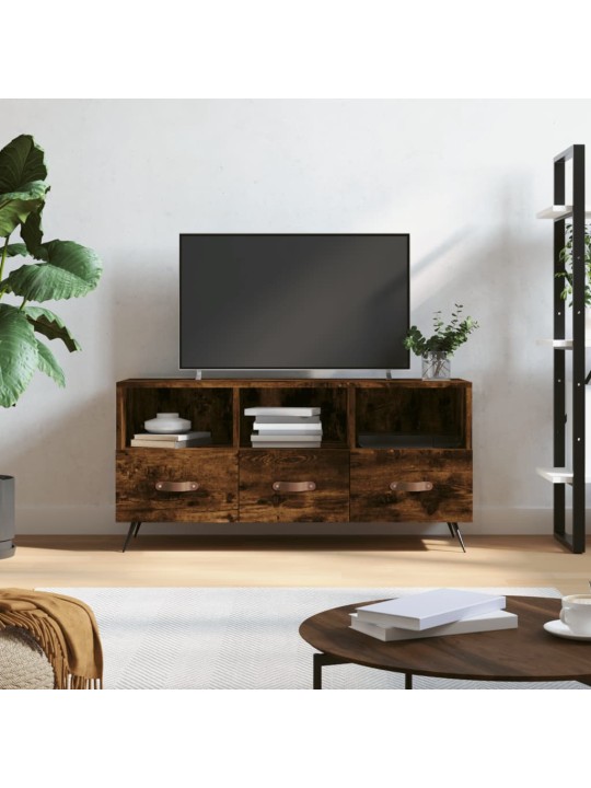Tv skapītis, ozolkoka krāsa, 102x36x50 cm, inženierijas koks