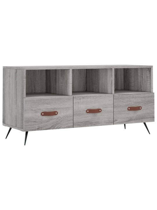Tv skapītis, pelēka ozolkoka, 102x36x50 cm, inženierijas koks