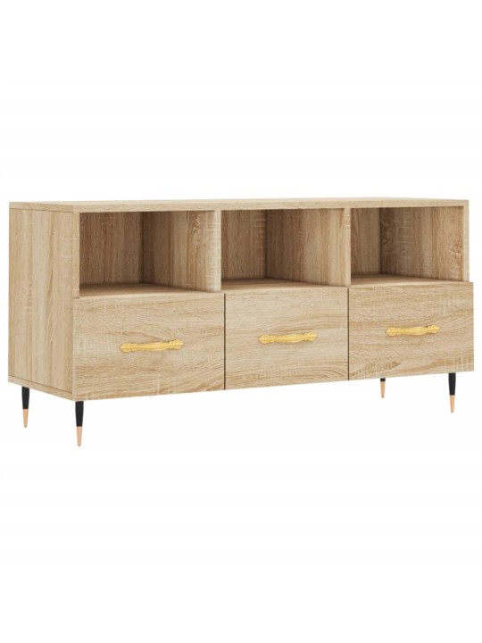 Tv skapītis, ozolkoka krāsa, 102x36x50 cm, inženierijas koks