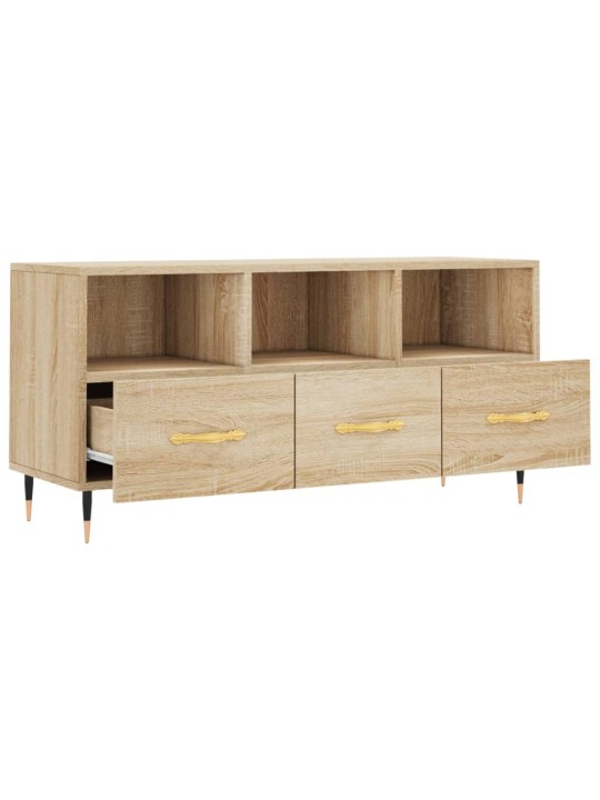 Tv skapītis, ozolkoka krāsa, 102x36x50 cm, inženierijas koks