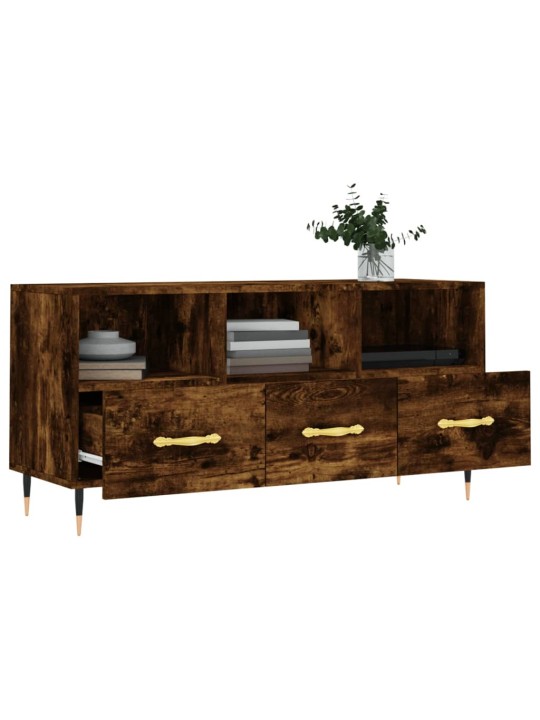 Tv skapītis, ozolkoka krāsa, 102x36x50 cm, inženierijas koks