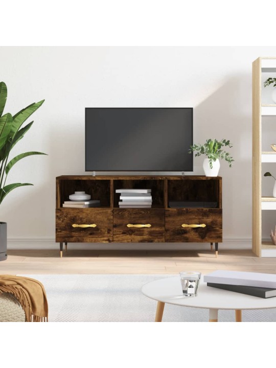 Tv skapītis, ozolkoka krāsa, 102x36x50 cm, inženierijas koks