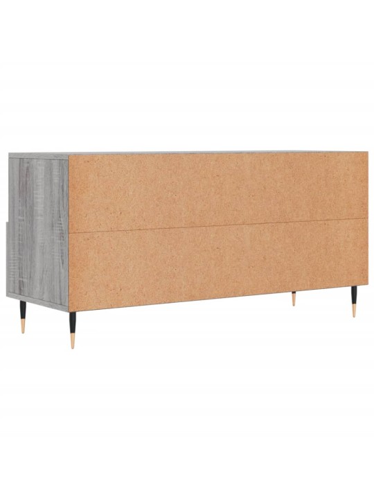 Tv skapītis, pelēka ozolkoka, 102x36x50 cm, inženierijas koks