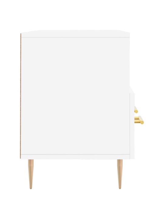 TV skapītis, balts, 102x36x50 cm, inženierijas koks
