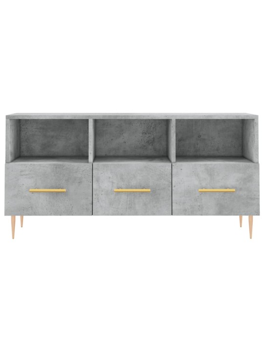Tv skapītis, betona pelēks, 102x36x50 cm, inženierijas koks