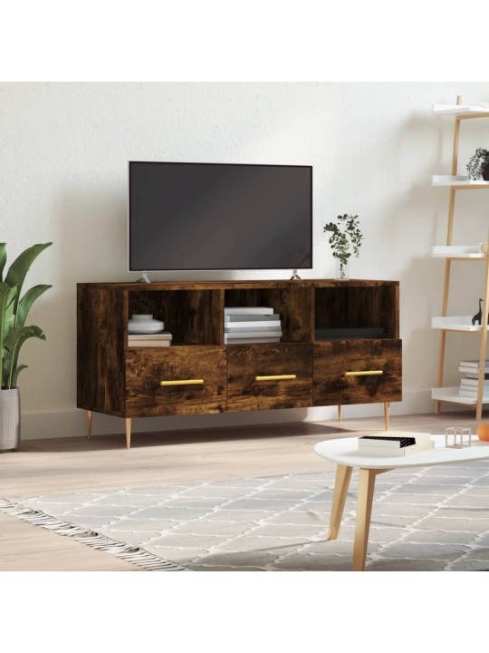 Tv skapītis, ozolkoka krāsa, 102x36x50 cm, inženierijas koks