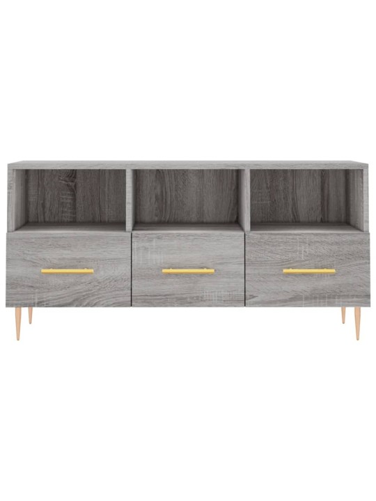 Tv skapītis, pelēka ozolkoka, 102x36x50 cm, inženierijas koks