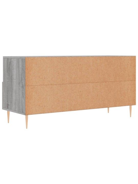 Tv skapītis, pelēka ozolkoka, 102x36x50 cm, inženierijas koks