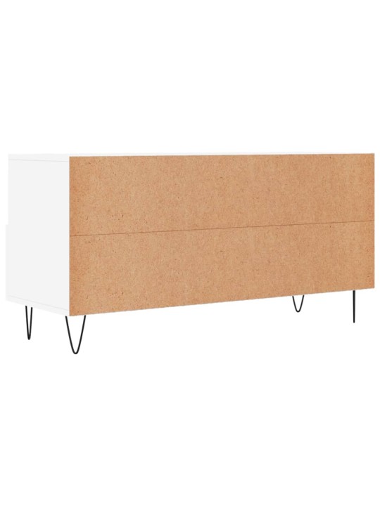 Tv skapītis, balts, 102x36x50 cm, inženierijas koks